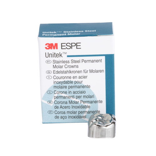 3M Unitek SS Permanent Molar Crowns Lower Right First Permanent Molar Size 6 5Bx 3M Unitek SS Permanent Molar Crowns Lower Right First Permanent Molar Size 6 5Bx