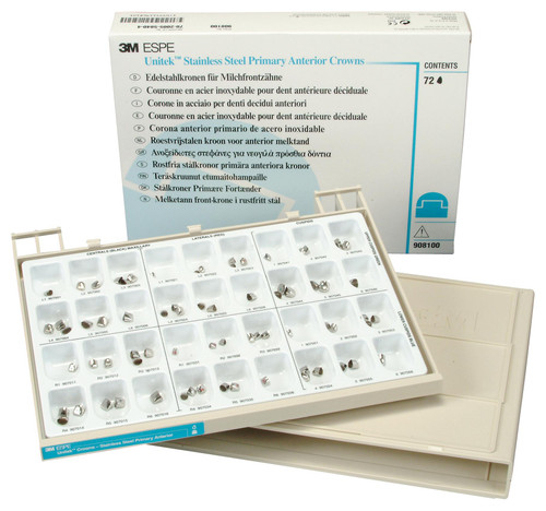 3M Unitek Stainless Steel Primary Anterior Crowns Kit 3M Unitek Stainless Steel Primary Anterior Crowns Kit