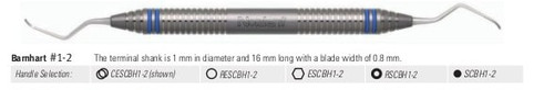 Nordent - Universal Curette Barnhart Double End 1/2 DuraLite Round Stainless Steel Each