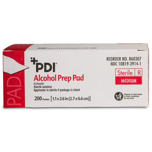 PDI ALCOHOL PREP PAD, B60307 PDI ALCOHOL PREP PAD, B60307