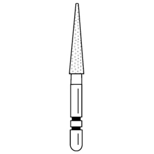 Premier - Two Striper Cone Diamonds Friction Grip Burs - 209.10F Fine Premier - Two Striper Cone Diamonds Friction Grip Burs - 209.10F Fine