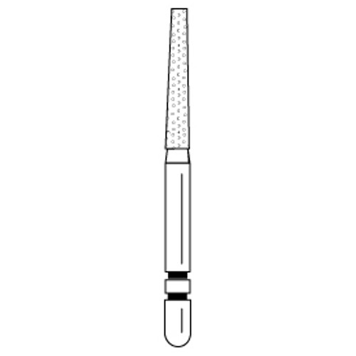 Premier - Two Striper Flat-End Taper Diamonds Friction Grip Burs - 723.8C Coarse Premier - Two Striper Flat-End Taper Diamonds Friction Grip Burs - 723.8C Coarse