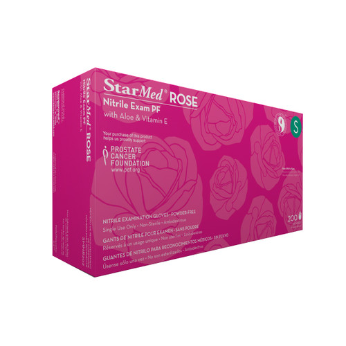 SEMPERMED STARMED ROSE NITRILE EXAM GLOVE, SMNR202