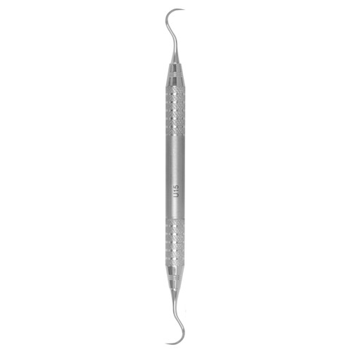 A.Titan - Anterior curved Towner sickle scaler has a #6 Life Steel handle. A.Titan - Anterior curved Towner sickle scaler has a #6 Life Steel handle.