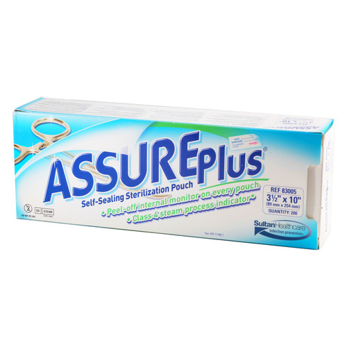 SULTAN ASSURE PLUS STERILIZATION POUCHES, 83020 SULTAN ASSURE PLUS STERILIZATION POUCHES, 83020