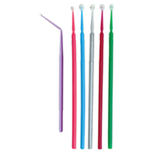 Vista Dental - Micro-Applicator Brushes, Regular - Silver - Silver