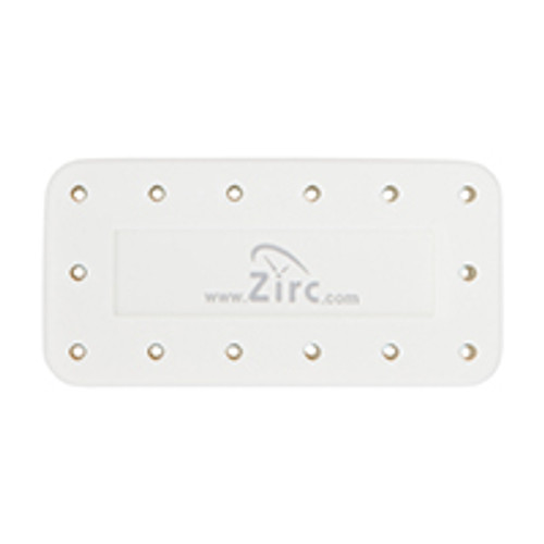 Zirc - Bur Block Magnetic Microban 14 Hole White