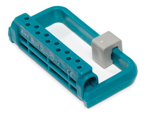 12-Hole Steri-Bur Guard Teal, Zirc, 50Z406J