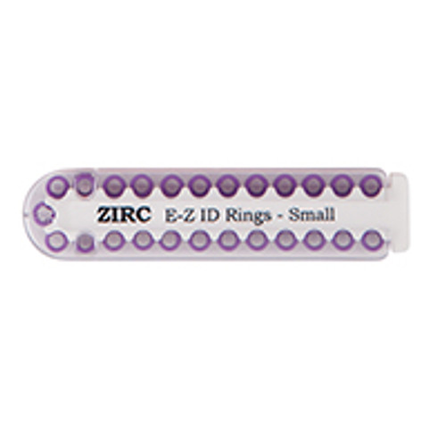 Zirc - EZ ID Instrument Rings Small Refill LF Autoclavable 2 - 1/8in Neon Purple Zirc - EZ ID Instrument Rings Small Refill LF Autoclavable 2 - 1/8in Neon Purple