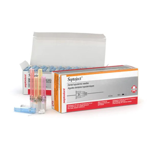 Septoject Needles 27g Long Yellow 100Bx