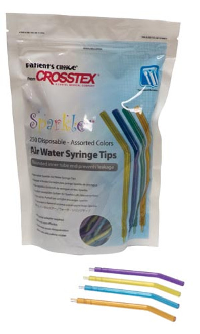 CROSSTEX SPARKLE DISPOSABLE AIR WATER SYRINGE TIPS, BCSAWS CROSSTEX SPARKLE DISPOSABLE AIR WATER SYRINGE TIPS, BCSAWS