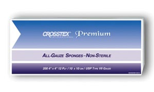 CROSSTEX ALL GAUZE PREMIUM NON-STERILE SPONGES, ENC412