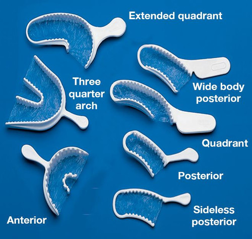 Premium Bite Registration Tray Sideless Posterior 50/pk. - MARK3*