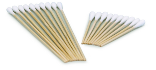 SafeBasics Cotton Tipped Non-Sterile 3" Applicators Case of 10