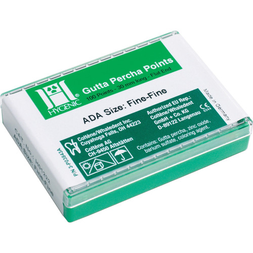 Gutta Percha Points Accessory Sizes Fine-Medium 100Pk Gutta Percha Points Accessory Sizes Fine-Medium 100Pk