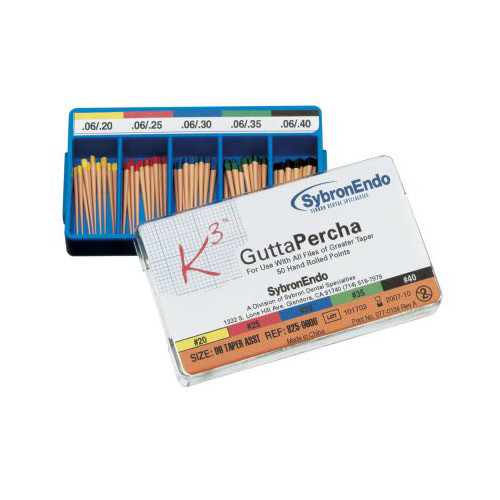 GUTTA PERCHA STD- #20 BX 100, 12649, Kerr Dental
