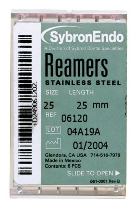 SYBRON ENDO REAMERS, 821-2025