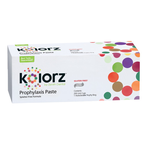 Kolorz Prophy Paste Carnival Pak Medium Grit 200Pk