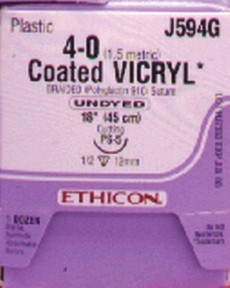 ETHICON VICRYL (POLYGLACTIN 910) SUTURES, J518H