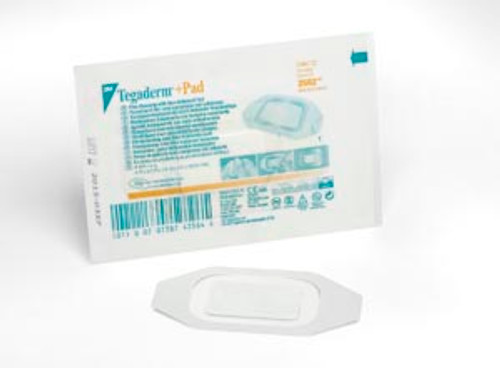 3M TEGADERM + PAD FILM DRESSING WITH NON-ADHERENT PAD, 3582