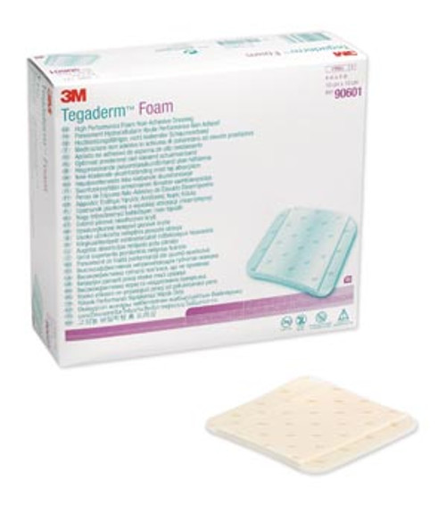 3M TEGADERM FOAM DRESSING - NONADHESIVE, 90601