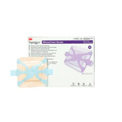 3M TEGADERM SILICONE FOAM BORDER DRESSING, 90641