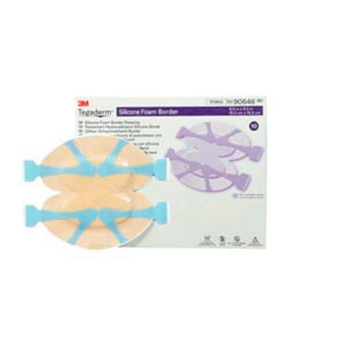 3M TEGADERM SILICONE FOAM BORDER DRESSING, 90646