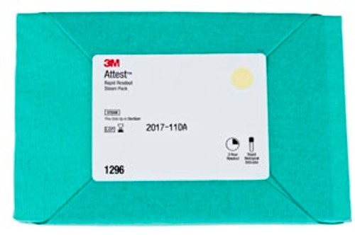 3M ATTEST RAPID READOUT BIOLOGICAL INDICATORS & TEST PACKS, 1296F 3M ATTEST RAPID READOUT BIOLOGICAL INDICATORS & TEST PACKS, 1296F