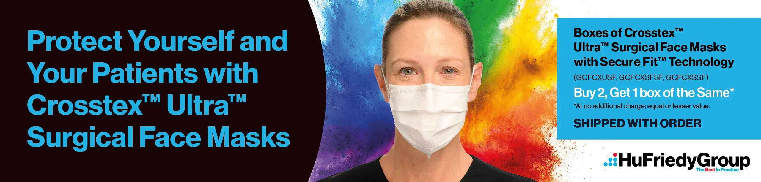 Crosstex International face masks. Select masks for $9.90.