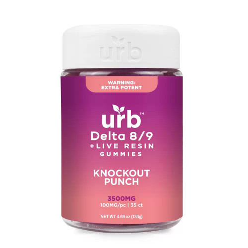 Urb Knockout Punch - 100mg Delta 9THC Gummies