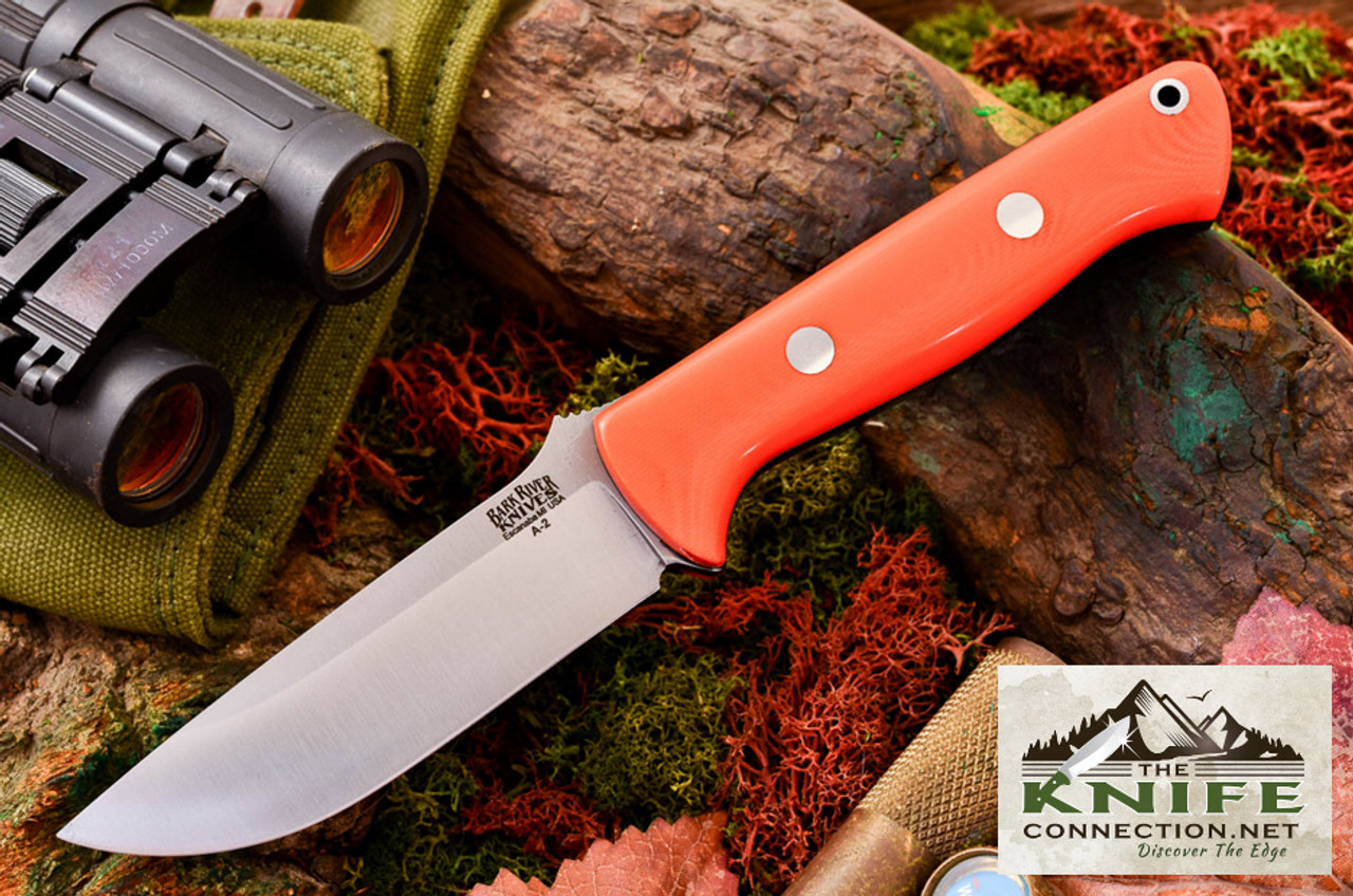 Bark River Knives - Bravo-1 - A2 Steel - Blaze Orange G10 Handle ...