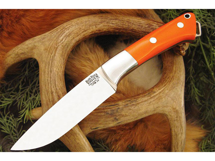Bark River Knives: Fox River 3V Steel Fixed Blade Knife w/ Blaze