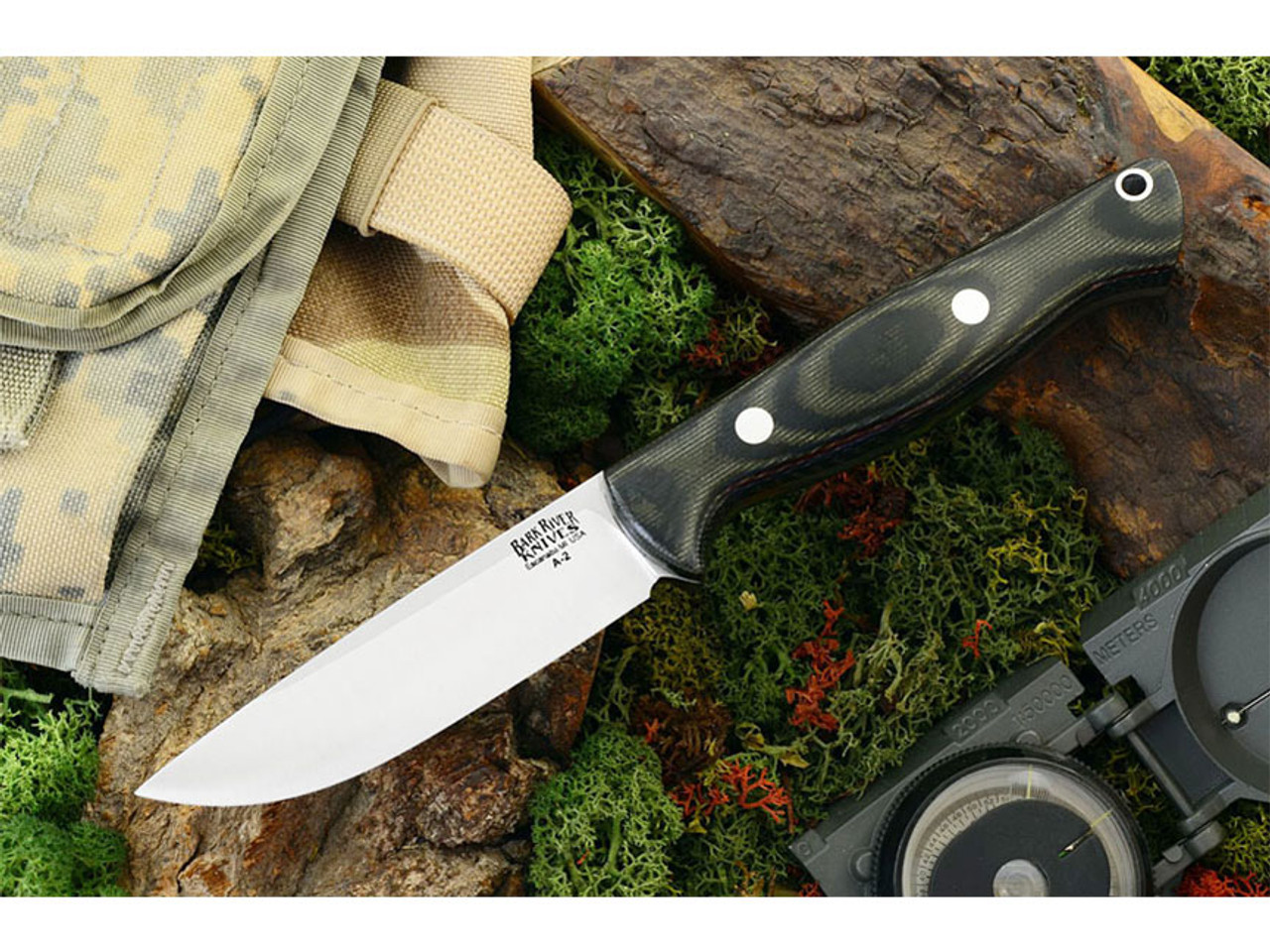 Bark River Knives: Gunny, A2 Steel, Fixed Blade Knife w/ Black