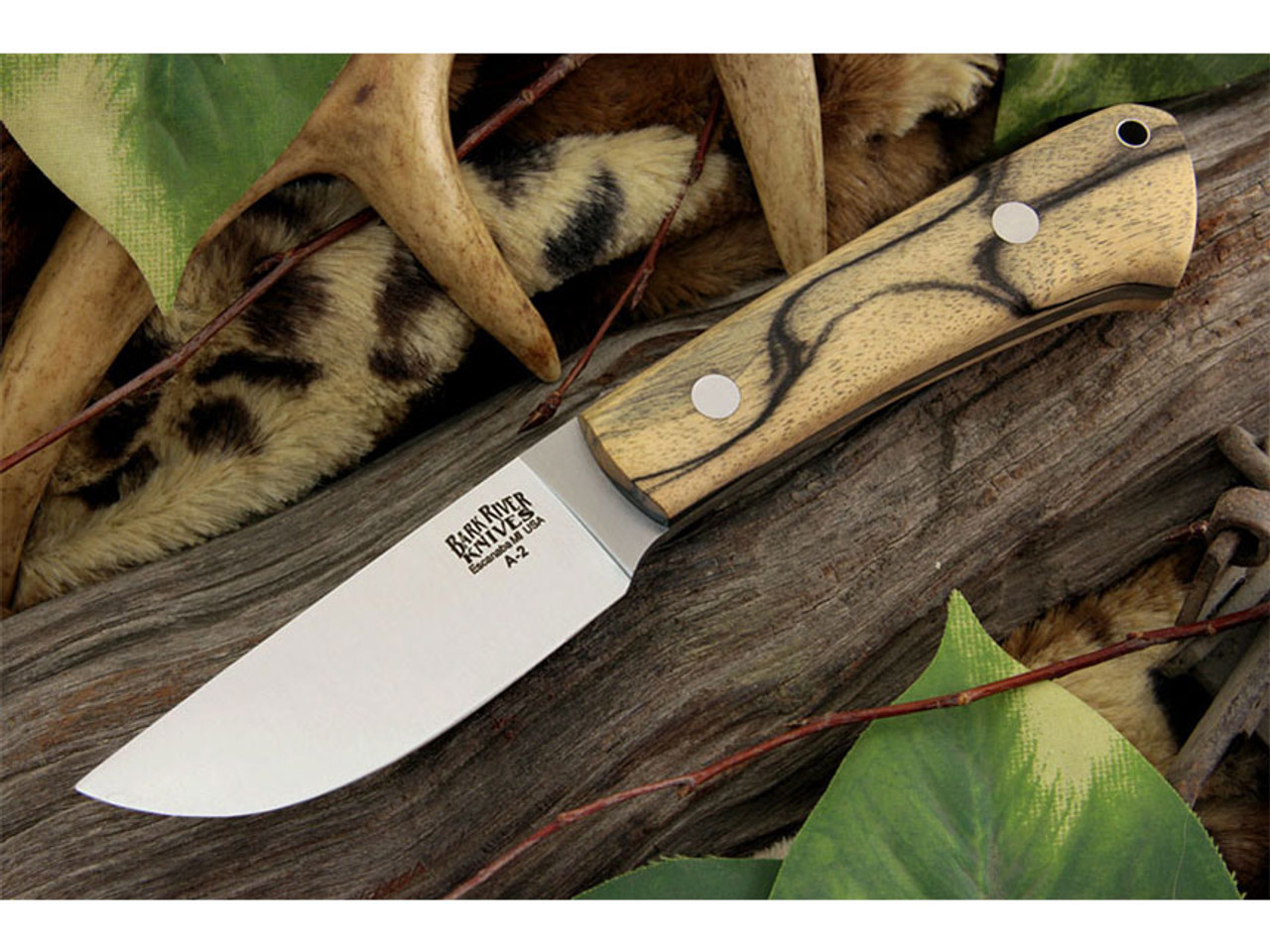 Bark River Knives: Woodland Special A2 Steel, Fixed Blade Knife w