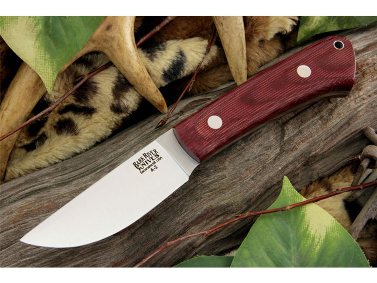 Bark River Knives: Woodland Special A2 Steel, Fixed Blade Knife w