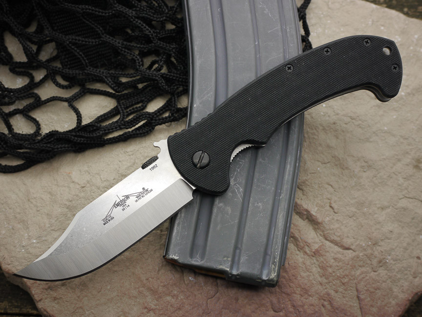 Emerson Knives BOWIE STYLE CQC-13-SF, Stonewashed Plain Blade