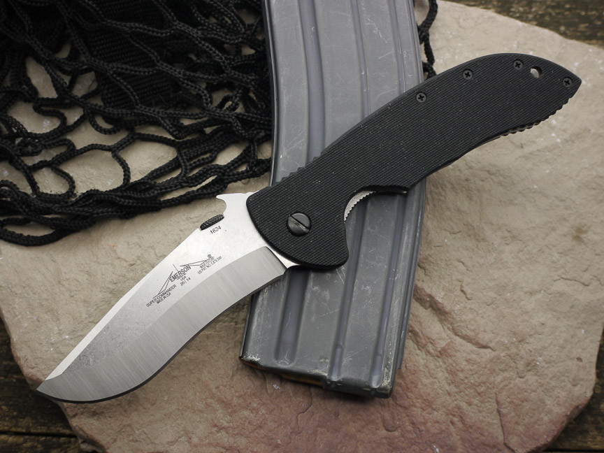 Emerson Knives SUPER COMMANDER-SF, Stonewashed Plain Blade Emerson Knives SUPER COMMANDER-SF, Stonewashed Plain Blade