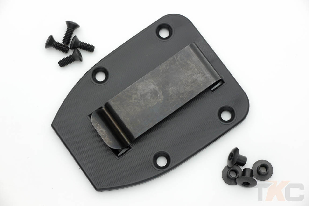 ESEE 3/4 Black Belt Clip Plate for ESEE Knives' 3 & 4 Series Knives