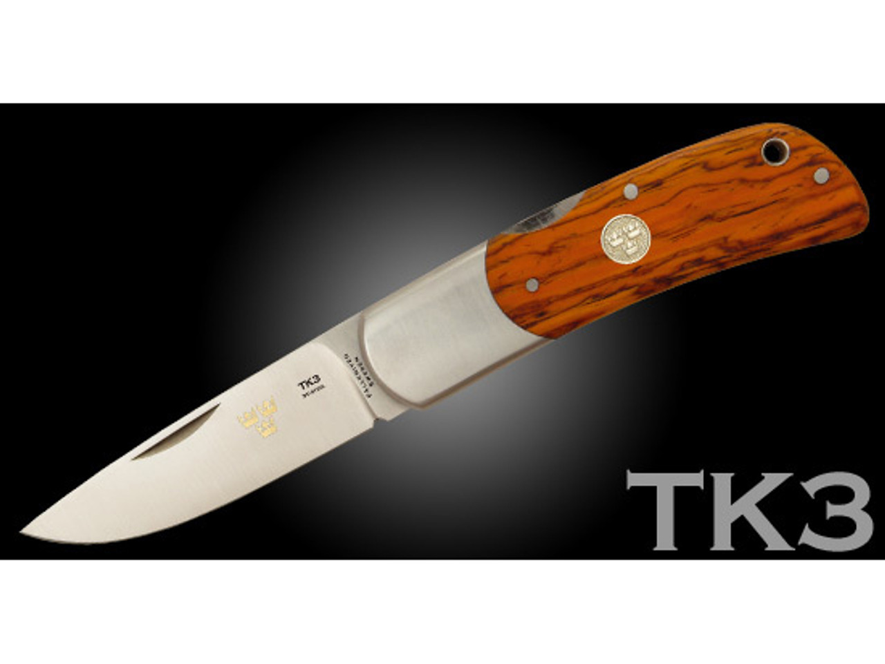 Fallkniven: TK3 Lock-Back, Folding Knife w/ Cocobolo Wood Handle