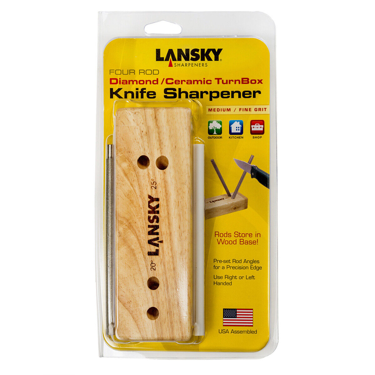 4-Rod Ceramic TurnBox Knife Sharpener - Lansky
