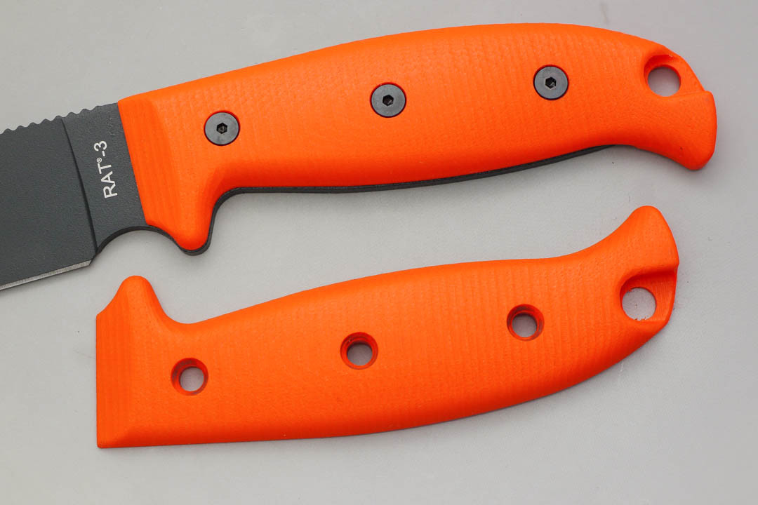 TKC: Extended G10 Handle for Ontario RAT-3 - Blaze Orange