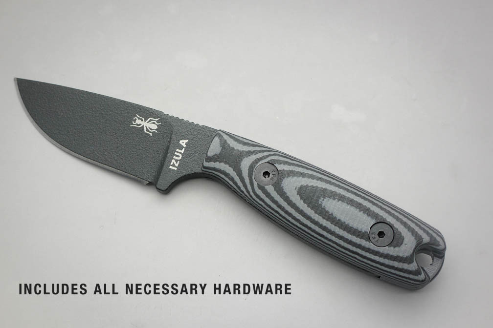 TKC: G10 EXTENDED Handle for ESEE IZULA - Midnite Tiger, 2x2