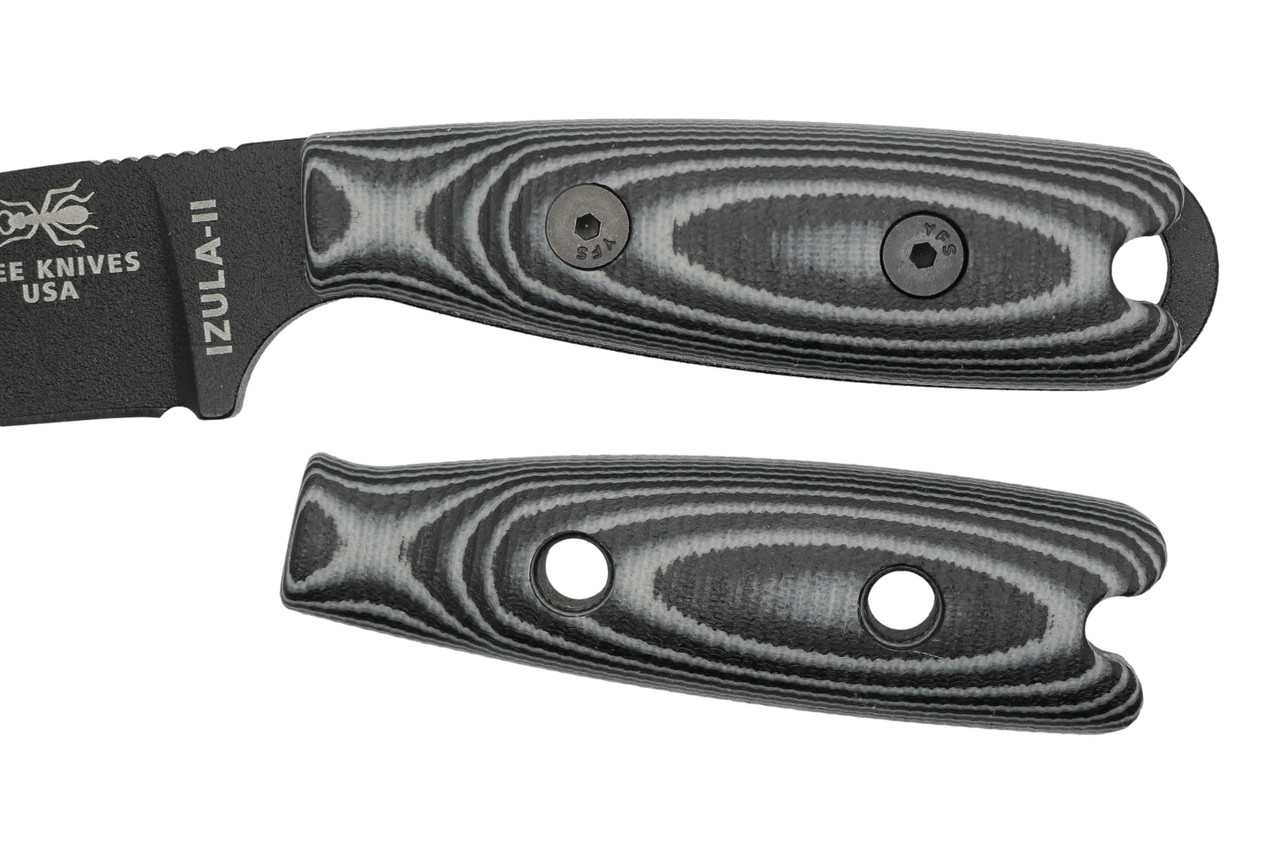 TKC: G10 Handle for ESEE Izula 2 - Midnite Tiger, 2X2