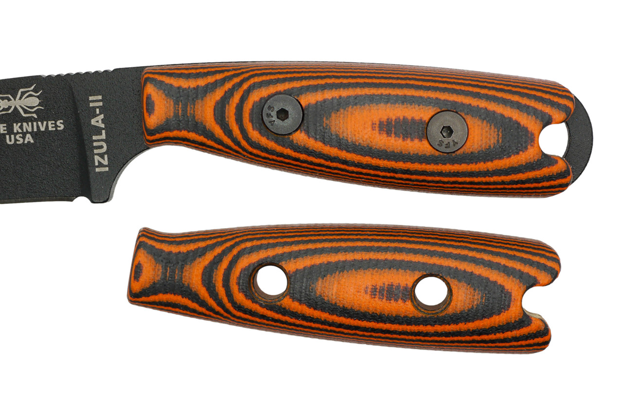 TKC: G10 Handle for ESEE Izula 2 - Tigerstripe, 2X2
