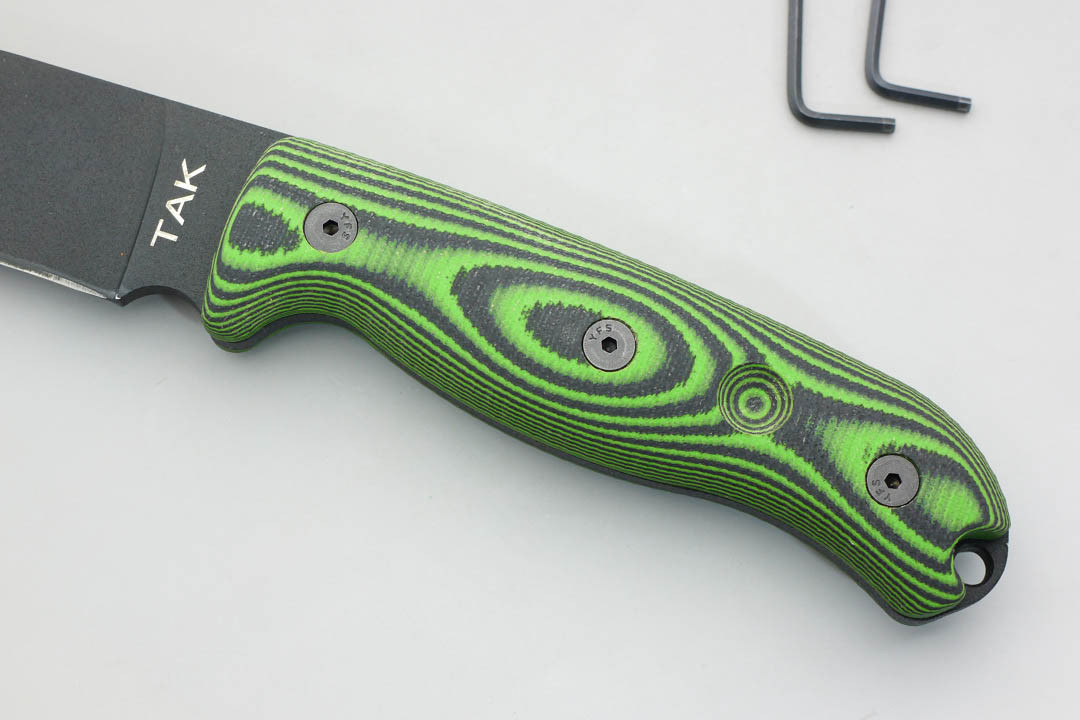 TKCです。 TKC: G10 Handle for Ontario TAK-1 - Neon Green & Black
