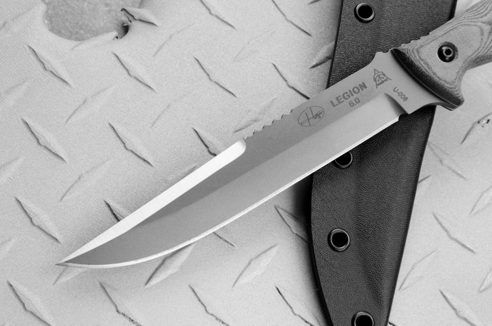 TOPS Knives Hazen Legion 6.0, HAZENLG Sandblasted 6.7" Blade Black