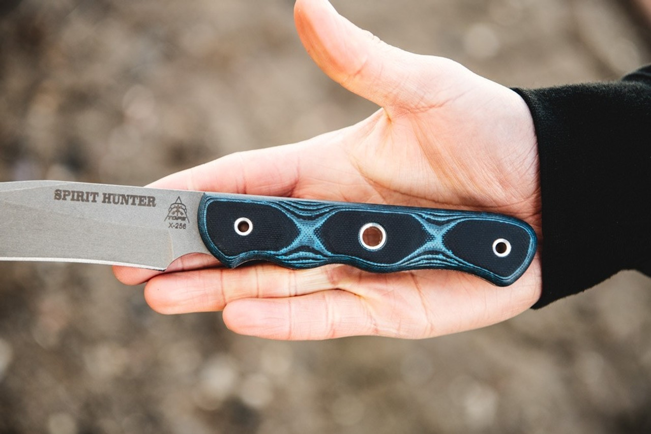 TOPS Spirit Hunter 2 | 154CM Steel | Blue/Black G10 Handle