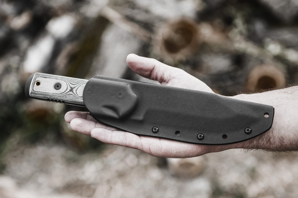 TOPS Knives, TP101 Black Rhino Fixed Blade Knife w/ Black Linen TOPS Knives, TP101 Black Rhino Fixed Blade Knife w/ Black Linen