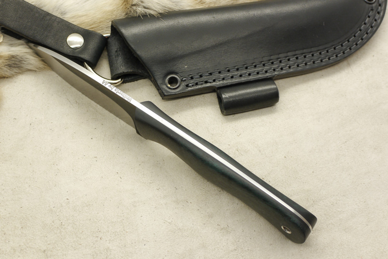 Valkyrie Knives Custom Companion Fixed Blade Tapered Tang Knife W Black Mango Handle Black G10 Bolster Valkyrie Knives Custom Companion Fixed Blade Tapered Tang Knife W Black Mango Handle Black G10 Bolster