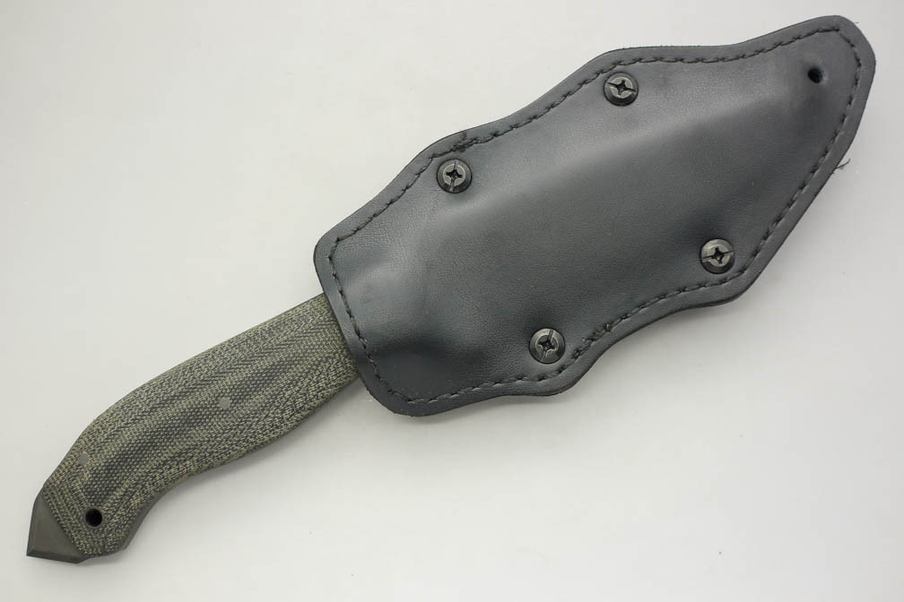 Winkler Knives - Spike - 80CRV2 Steel - Flat Grind - Black Canvas